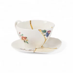 Seletti Set 6 tazze da the' con teiera Kintsugi